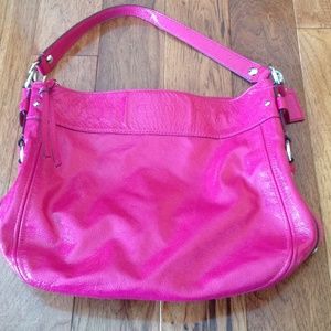 Pink Patent Leather Cross Body Coach Bag LIKE NEW